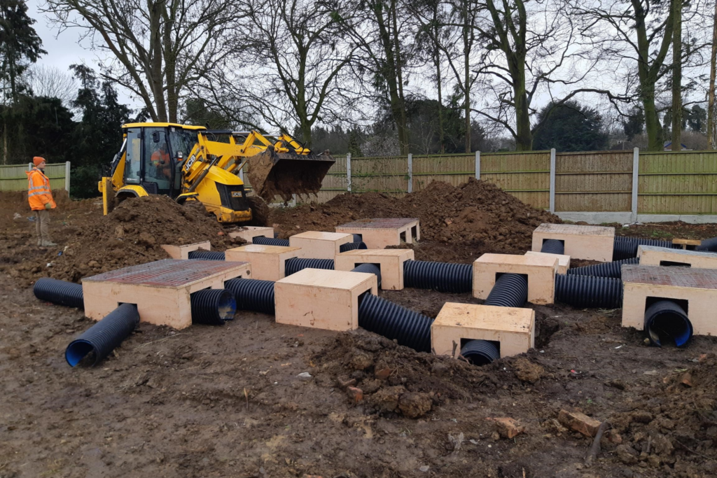 Artificial badger sett by Thomson environmental consultants