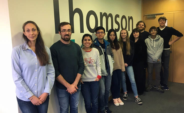 Imperial College students at Thomson head office © Thomsonec