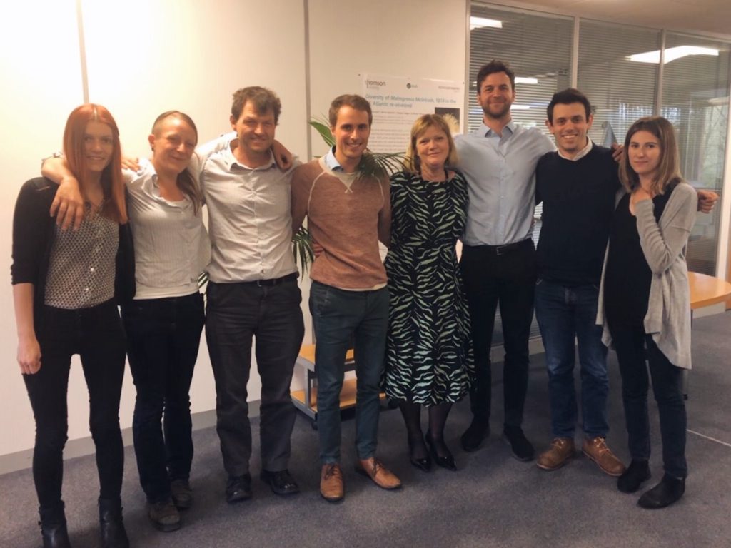 Mentored staff members during a session on 'Building High Performance Teams' with external trainer, Lyn Leahy (four from right) and Thomson mentor, Associate Director, Paul Franklin (three from Left) © Mirka Orsagova