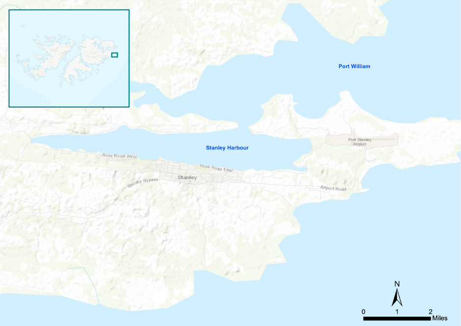 Map of Stanley Harbour