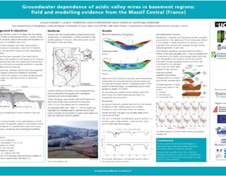 Dr Arnaud Duranel’s poster presentation at “Groundwater; Managing our hidden asset” conference