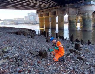Thomson Environmental Consultants undertaking an Intertidal Phase 1 Walk-over Survey