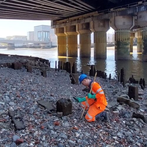Thomson Environmental Consultants undertaking an Intertidal Phase 1 Walk-over Survey