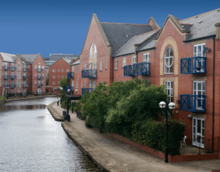 property development with river