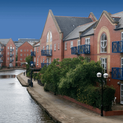 property development with river